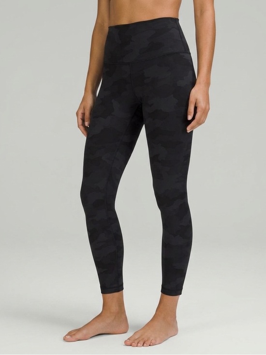 lululemon athletica Pants - Lululemon Align HR Pant 25" Heritage 365 Camo Deep Coal Multi Black Grey Size 4